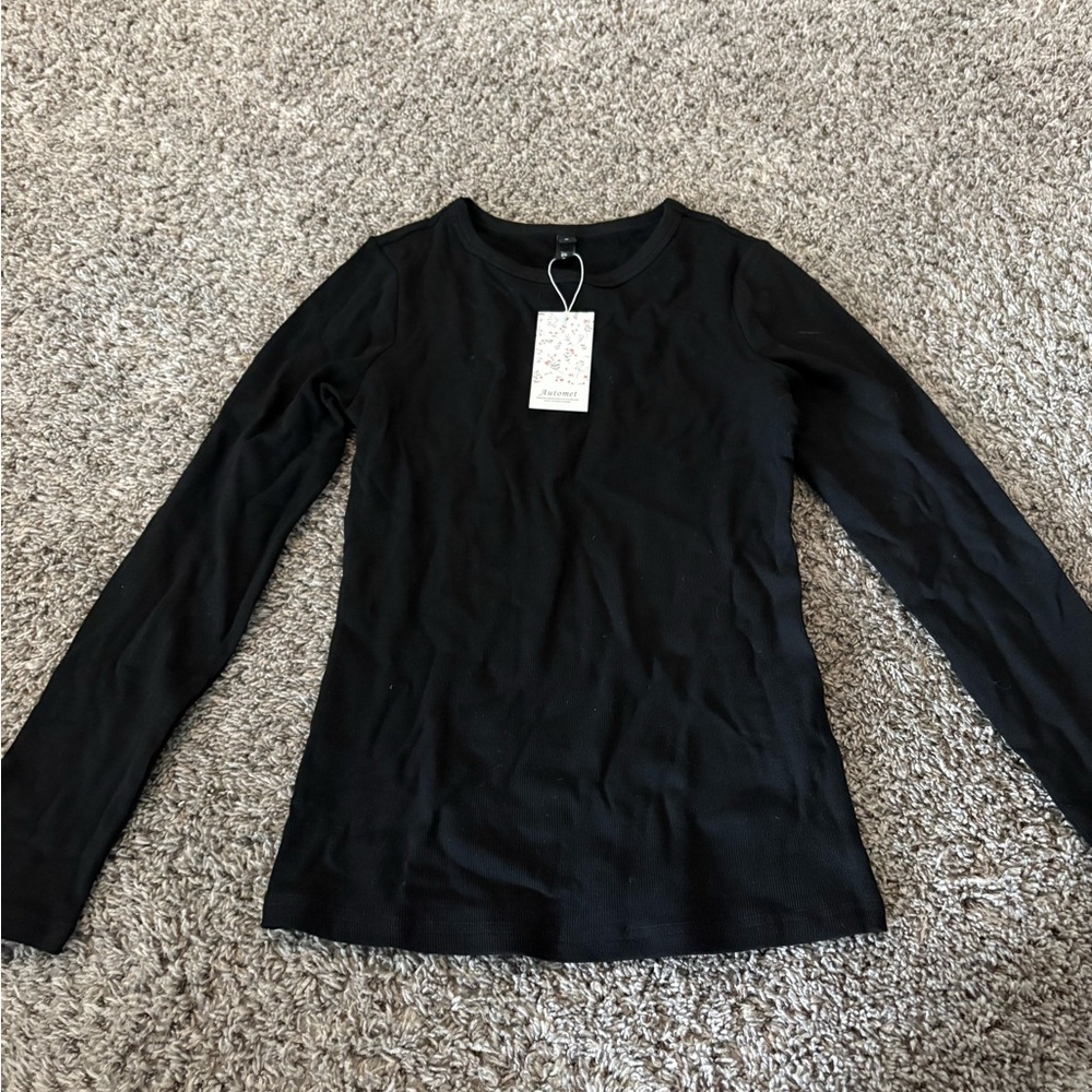 Black Long Sleeve Women's Top